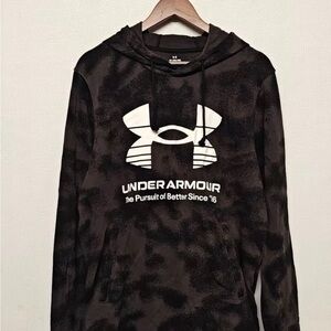 Under Armour Black and Gray Patterned Hoodie